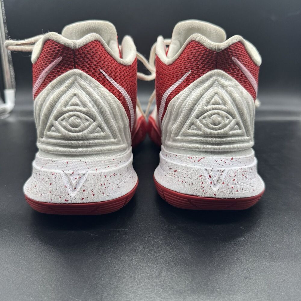 NIKE KYRIE 5 ID CUSTOM RED PINK VDAY COLOR WAY AV7917-991 Rare MENS SIZE 7.5 EUC - Picture 4 of 9